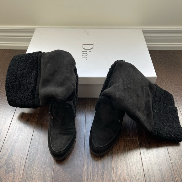 Dior Black Suede Snow Boots - Picture 2 of 4